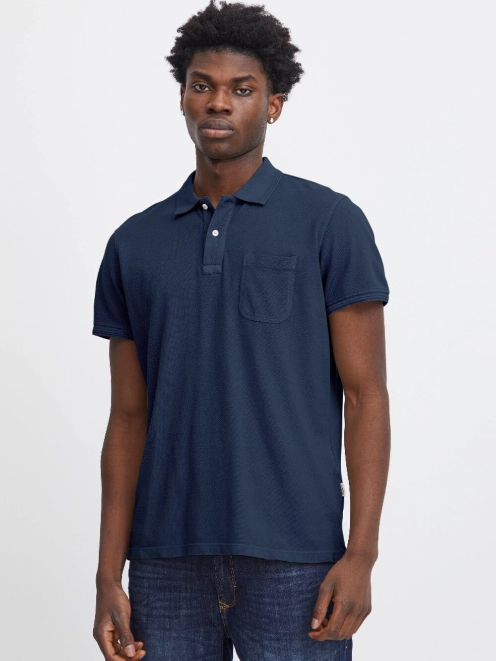 Blend Navy Short Sleeve Polo
